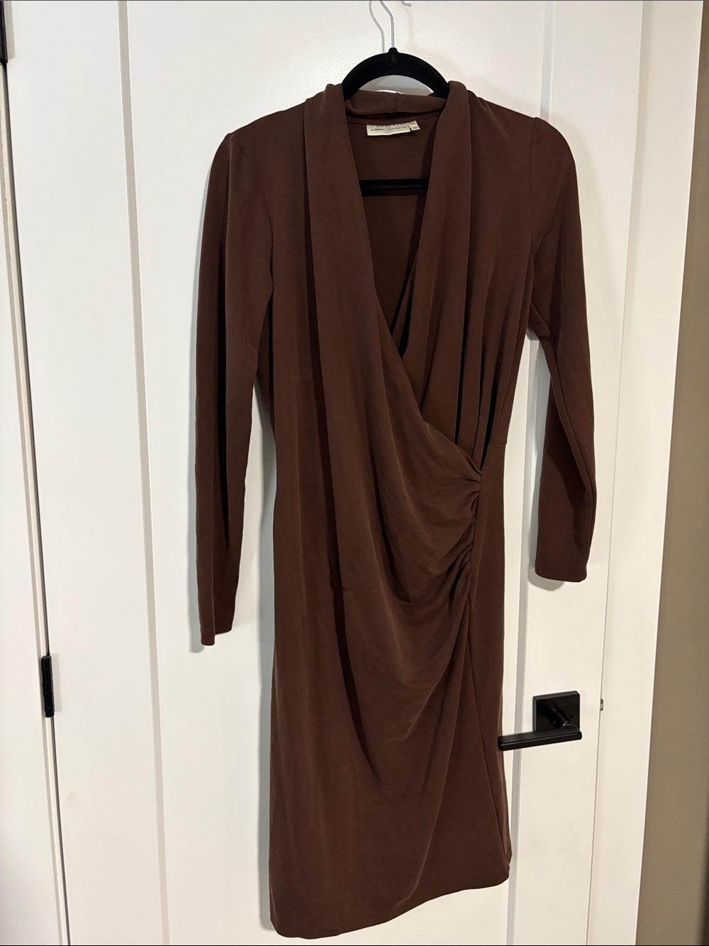 Women's Inwear Brown Draped Wrap Dress